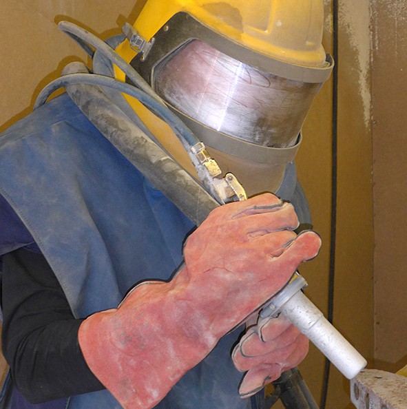 Sand blasting