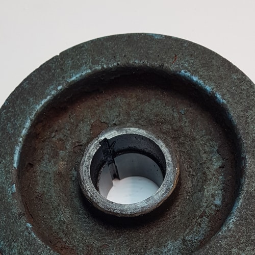 Before and after vapour or bead blasting