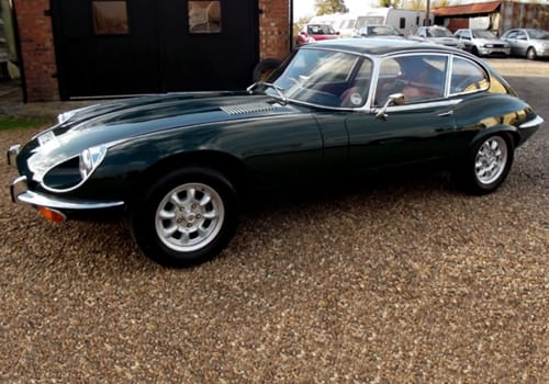 Green Jaguar E-Type V12