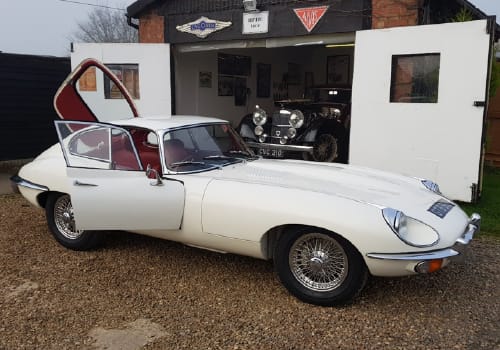 White Jaguar E-Type