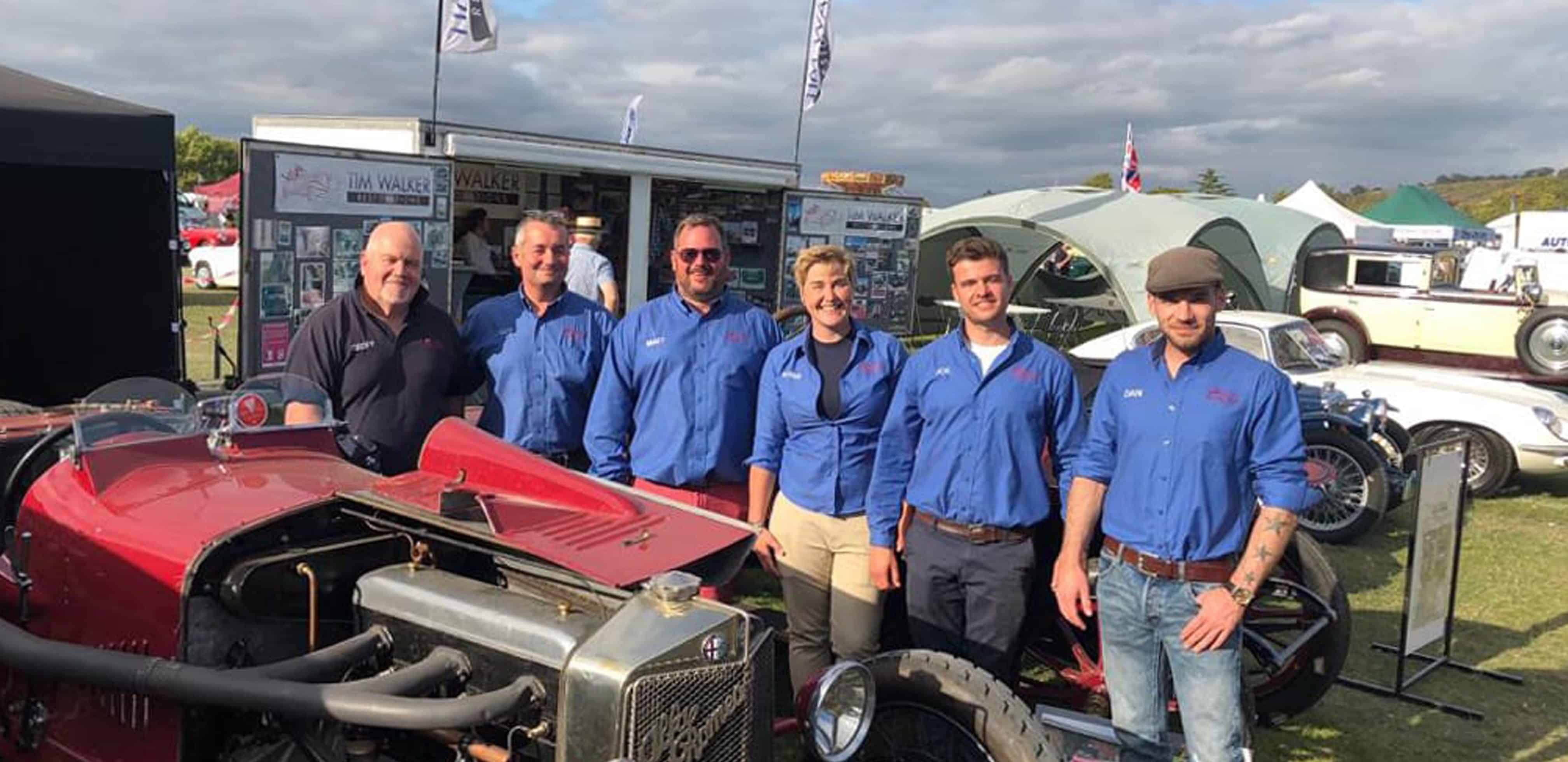 Tim Walker Restorations team at Kop Hill Climb