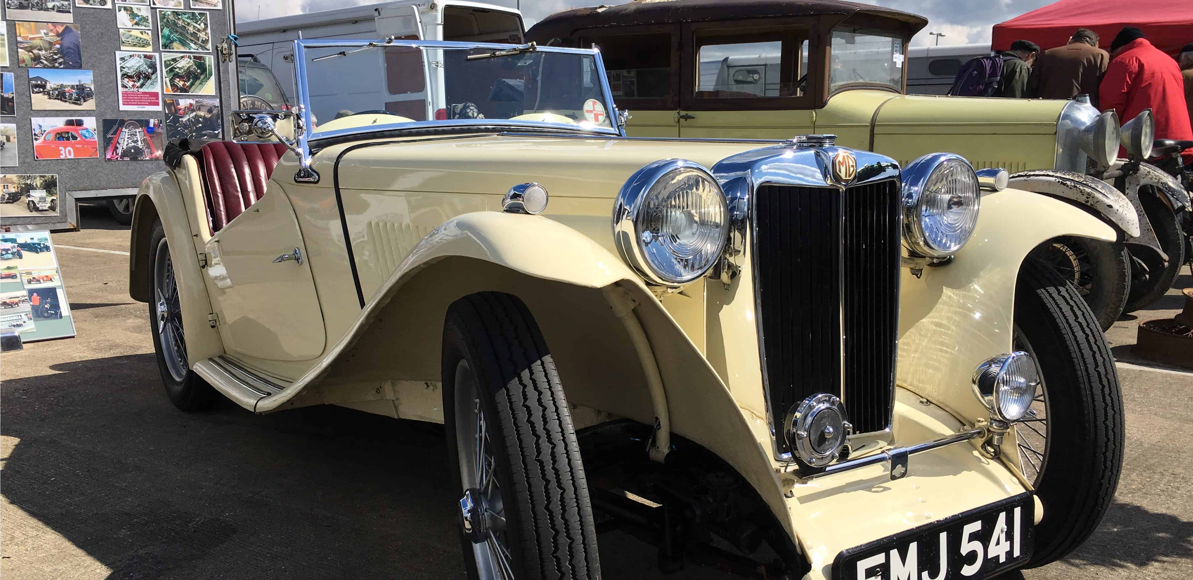 Silverstone cream vintage MG