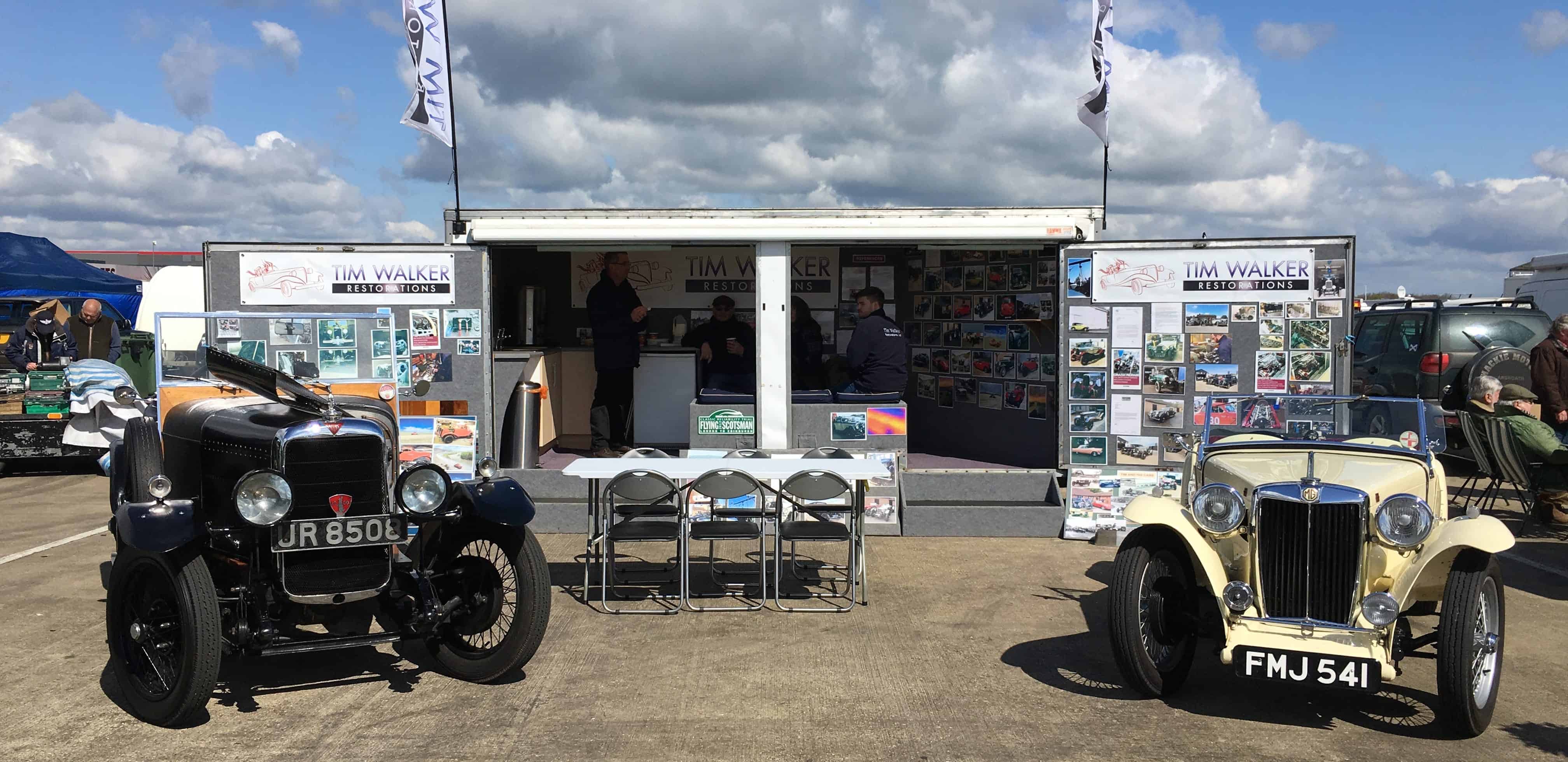 Silverstone Tim Walker Restorations team stand