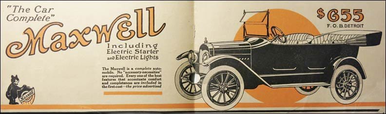 Maxwell Car advert